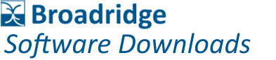 Broadridge Software Downloads